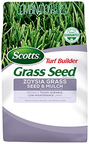 Scotts Turf Builder Grass Seed and Mulch Combination for Zoysia Grass and a Tough, Durable,...