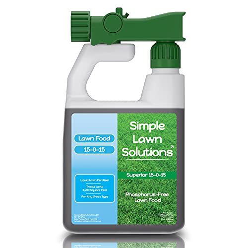 Superior Nitrogen & Potash 15-0-15 NPK- Lawn Food Quality Liquid Fertilizer - Concentrated Spray-...